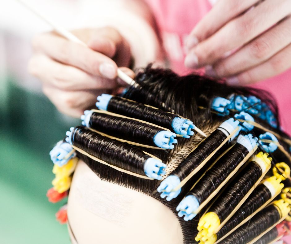 techniques pour friser les cheveux-permanente méthode globale