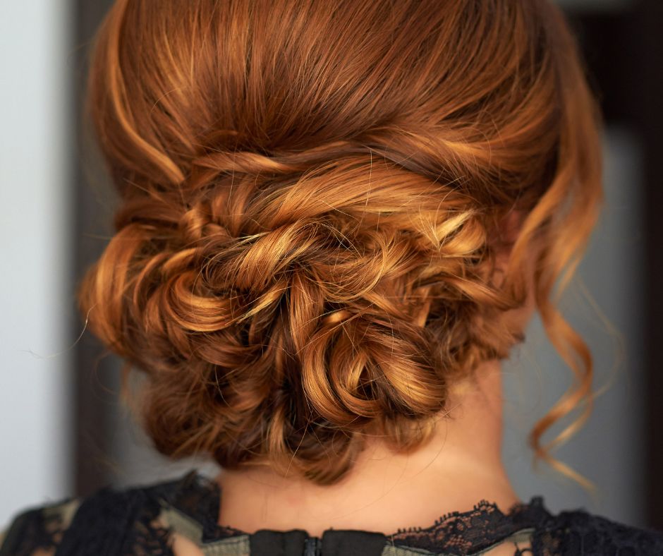 chignon bas torsadé élégant