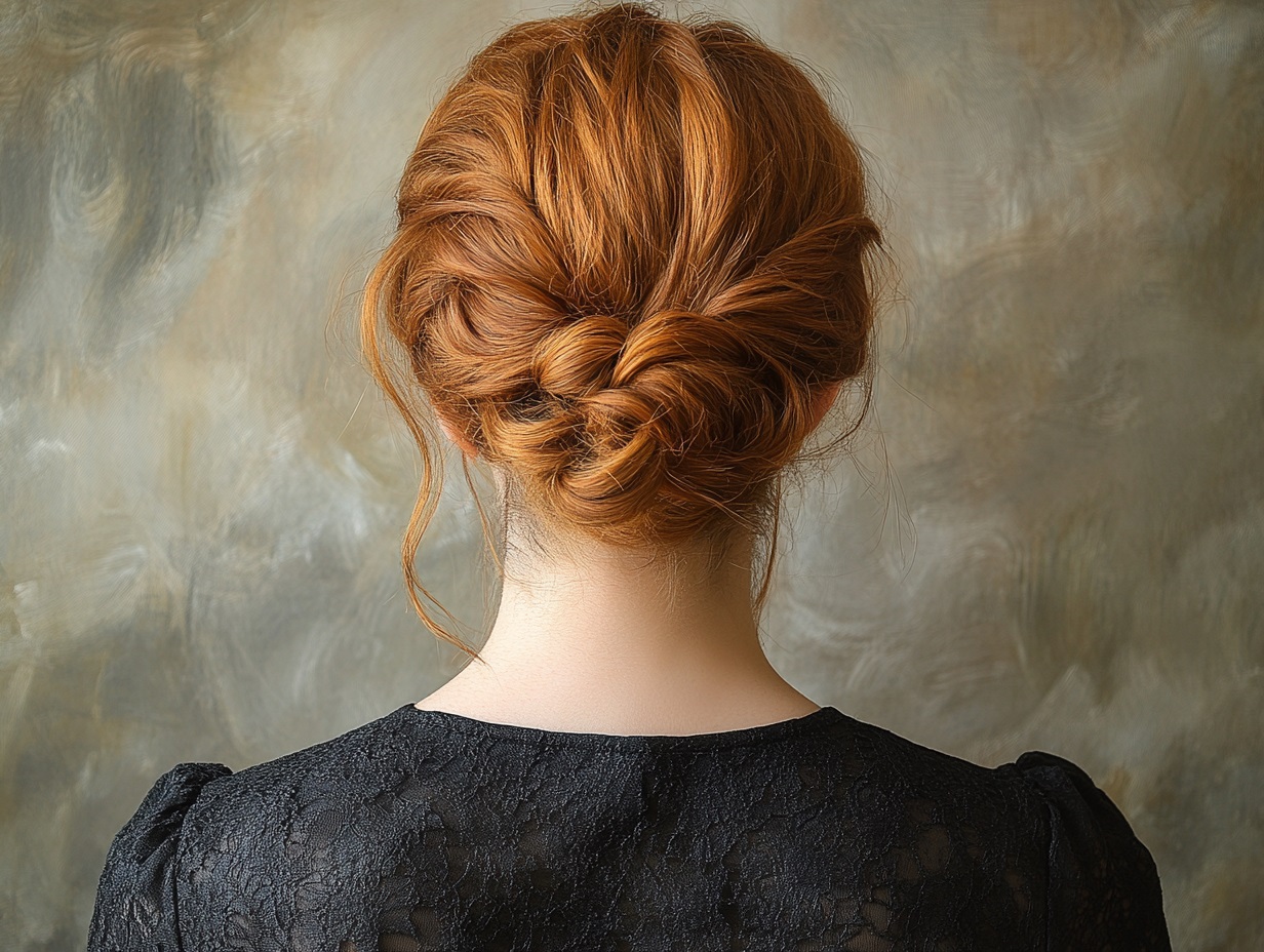 chignon bas dans la nuque